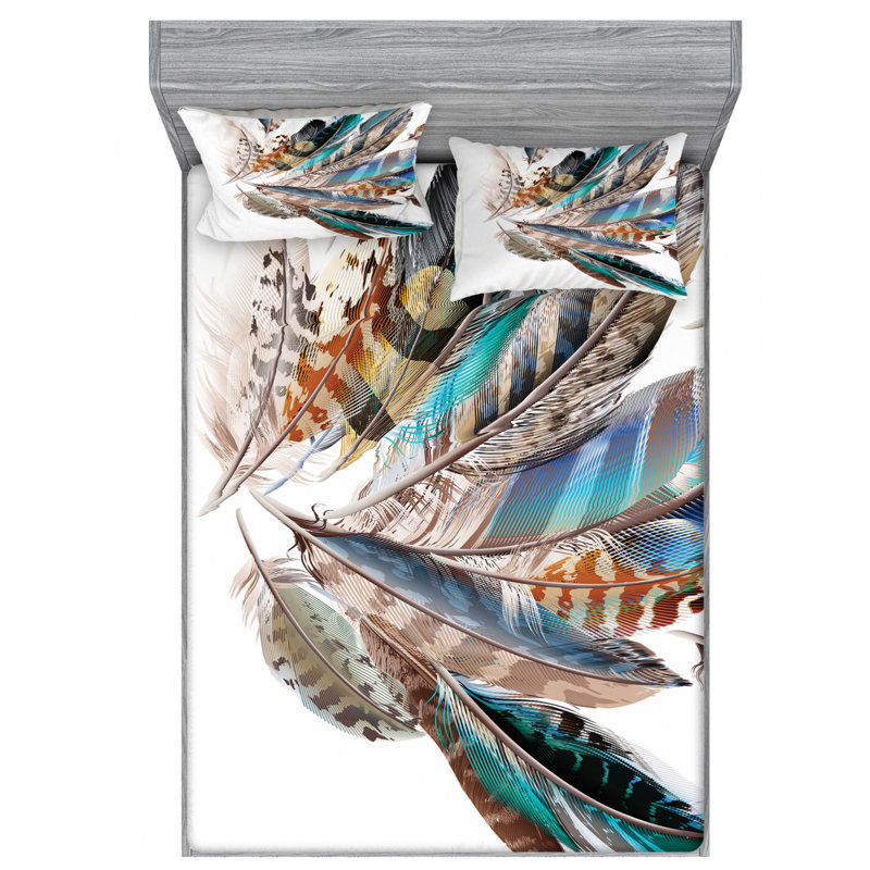 Microfiber Sheet Set, Queen Sheet Set with Fitted Sheet
