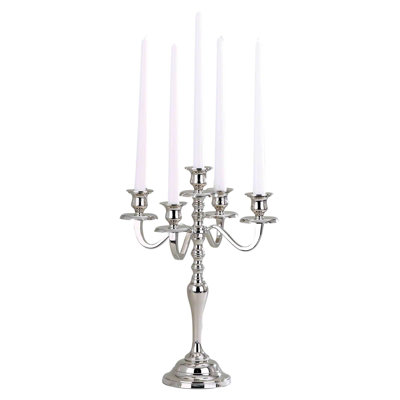 18'' H Aluminum Candelabra