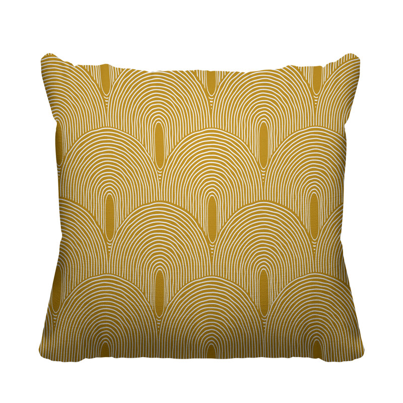 Limpo Indoor/Outdoor Throw Pillow, 18" x 18", Yellow