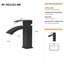 Robinet de lavabo de salle de bain à poignée simple 6,68 "certifiée CUPC par Somewa (finition noir mat)-121292100