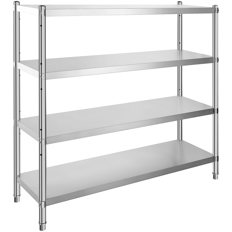 60'' W Metal Height -Adjustable Storage Rack, 59.1" x 70.9" x 17.7"