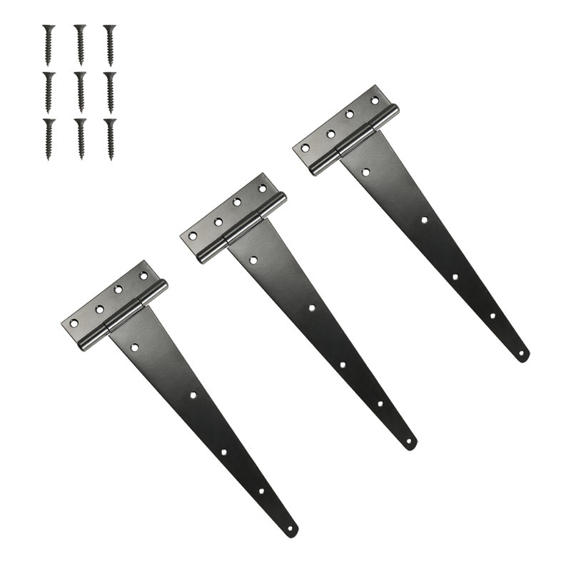 3Pcs 180-Degree Heavy-Duty T-Hinges