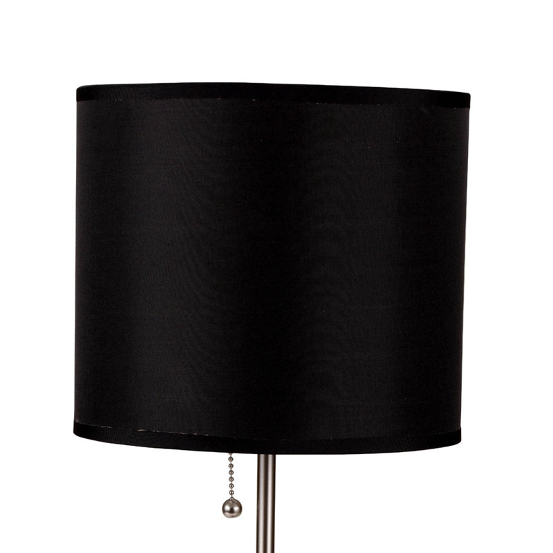 Lampe de table haute en métal, Noir