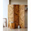 Paravent pliable en bois massif à motif de parquet multi-panneaux-1782084908