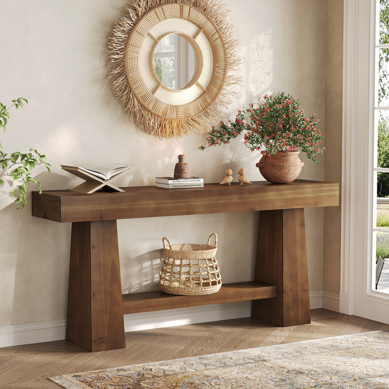 160cm Solid Wood Console Table