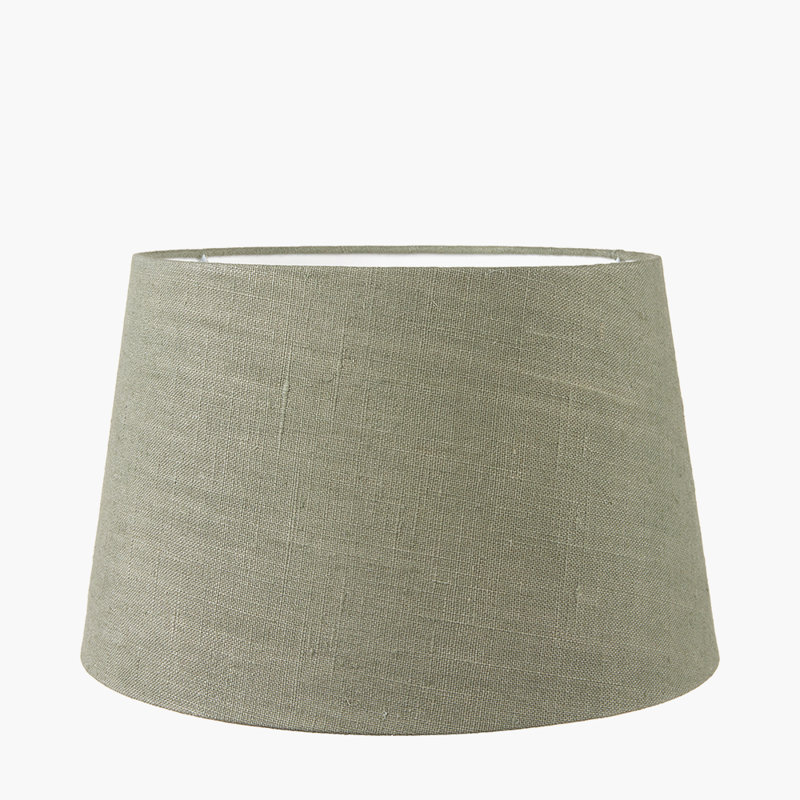 40cm Cotton Empire Lamp Shade, Pine Green, 22cm H x 35cm W x 35cm D