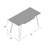 Mayo Solid Wood Steel Writing Desk-428760867