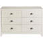 Commode double en bois massif à 6 tiroirs Arranda-359826183