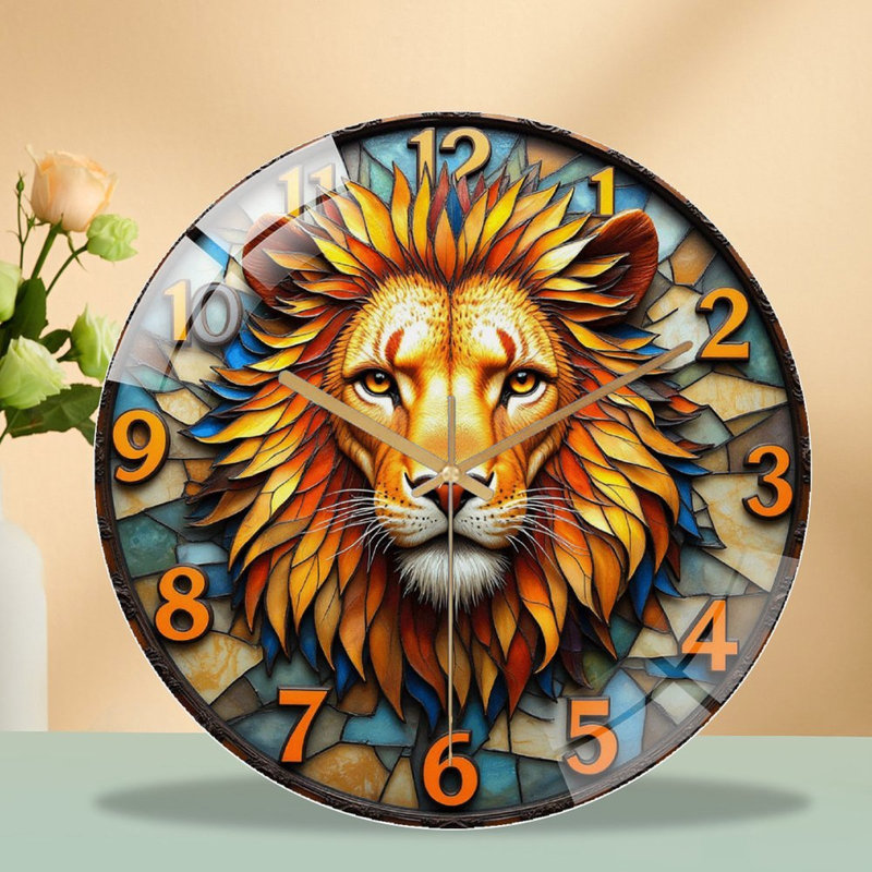 Horloge murale en verre 12 po