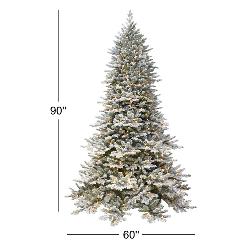 7.5' Lighted Artificial Fir Christmas Tree
