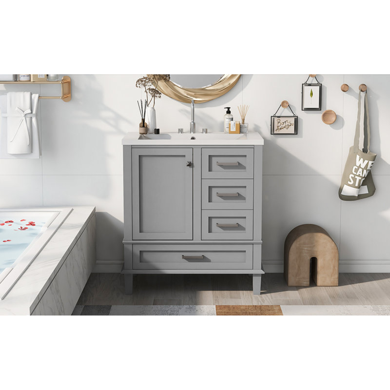 Rameesha 30'' Single Bathroom Vanity with Top