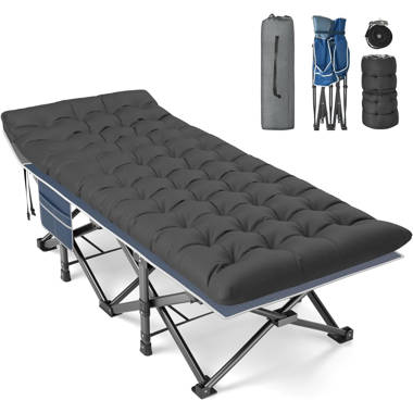 ShangQuan WuLiu Lit de camping pliant avec tapis, lit d'extérieur robuste  avec sac de transport, lits de camp de voyage Oxford à 1200 j de couche et  Commentaires - Wayfair Canada