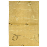 Hand Knotted Area Rug in Gold