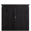 Vitrine vitrée noire avec cadre en bois, rangement à 6 niveaux pour objets de collection, vin et décoration