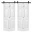 Portes de grange doubles en panneaux de fibres à densité moyenne composites avec ensemble de quincaillerie d'installation-86925209-87327914