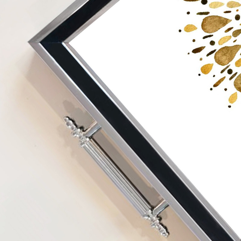 Elegant Glass Tray, 19.7 x 11.4 x 1.4 inches | 100% Durable Glass Construction | Easy to Clean with Damp Cloth | Ideal for Serving, Decorative Display, and Organizing | Stylish Addition to Home Décor