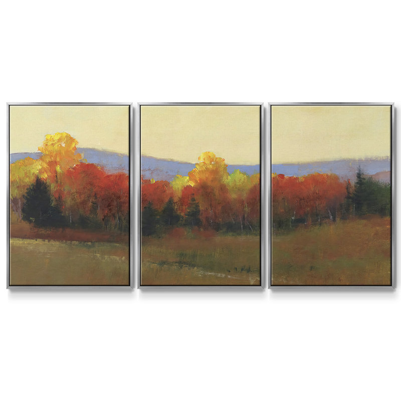3 couleurs changeantes, Encadrement argenté, H 36 po x l 75 po