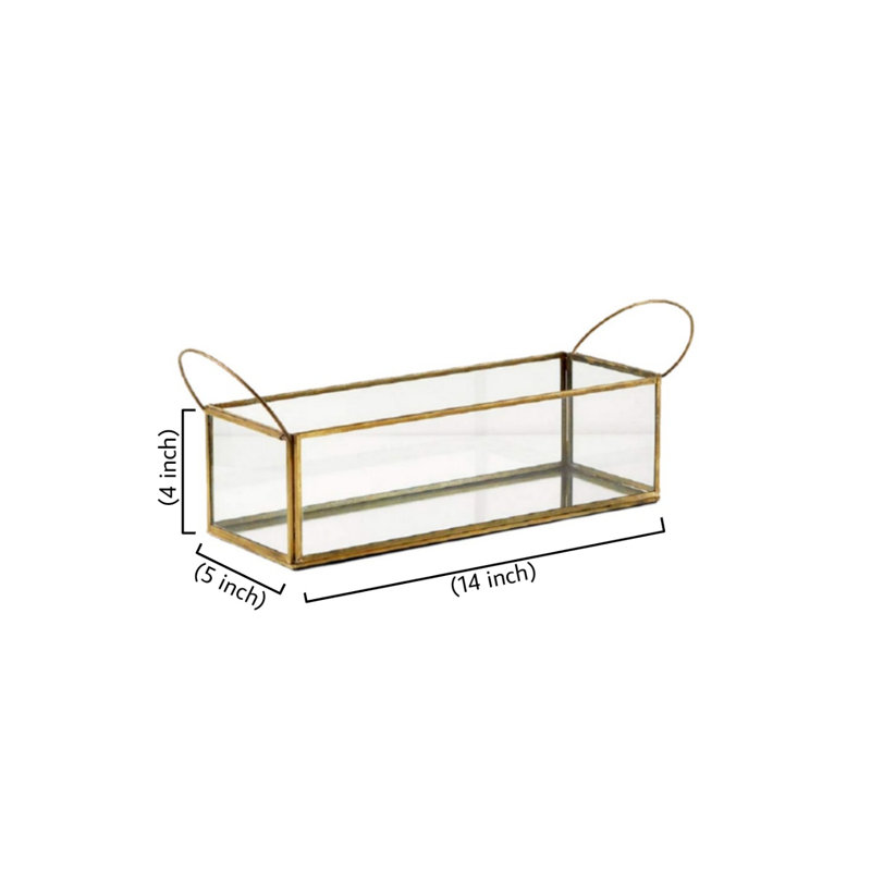 4'' H Glass Lantern