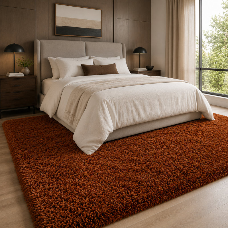 10x14 Ft Coffee Extra Large Shag Rugs for Living Room Soft Fluffy Furry Area Rugs for Bedroom Indoor Floor, Aesthetic Carpet for Kids Home Decor