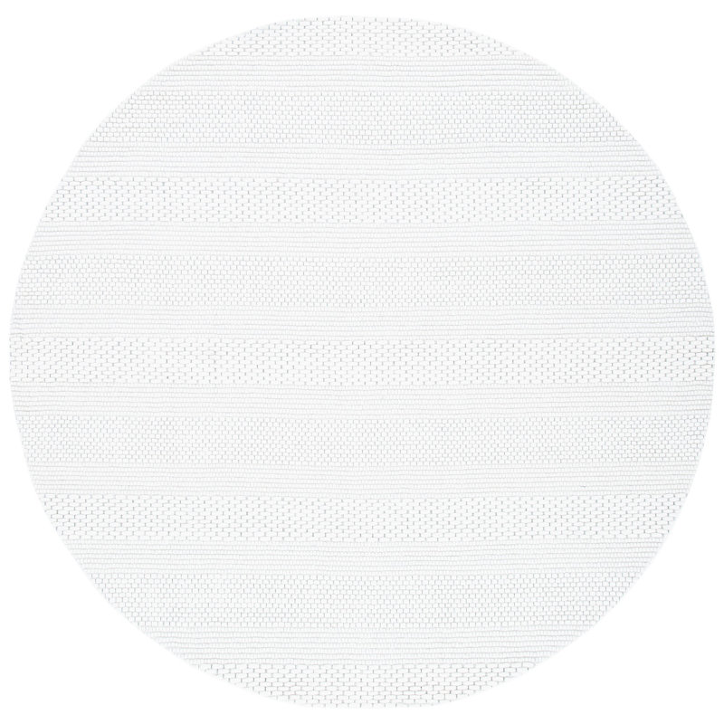 Tapis de couleur unie tissé à la main Beikirch Performance, Rond 7 pi