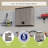Suncast 30 in. W x 12 in. D Resin Wall Mounted Storage Cabinet for Garage Organization, Made in the USA