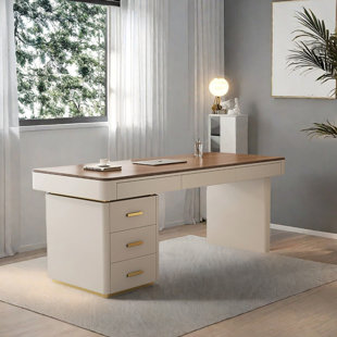 Multi-layer solid wood board desk