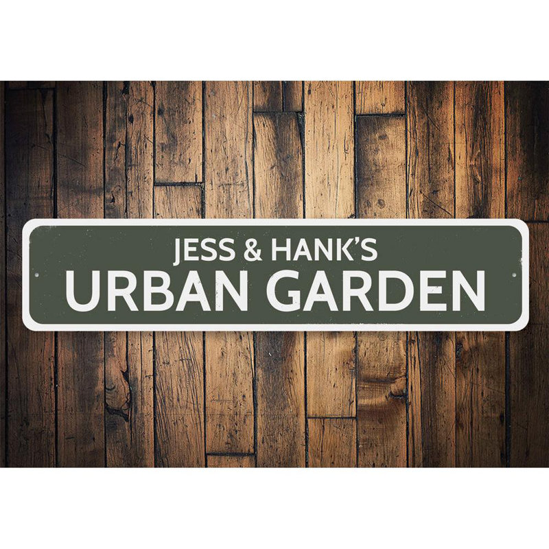 Panneau en aluminium Urban Garden, H 4 po x l 18 po x P 0,04 po