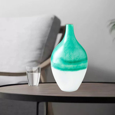 Iced Marble Glass Table Vase