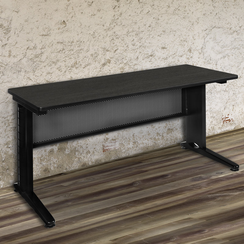 Training Table with Modesty Panel, 29" H x 48" L x 24" W, Ash Grey