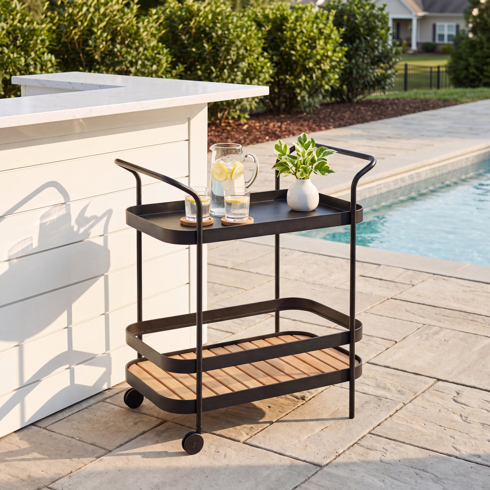 Roll Bar Cart, Lava Gray, Lava Gray