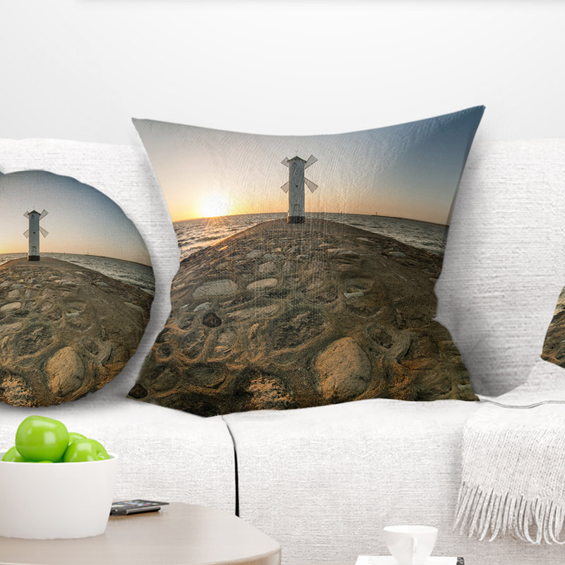 Oreiller imprimé Sea & Shore Lawa, 16 po x 1 po, Coussin décoratif