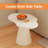 Cream End Table,irregular Side Table