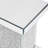 11.8''  Square Mirrored End Table With LED S, Modern Side Table With Crushed Diamond For Living Room, No Assembly Required