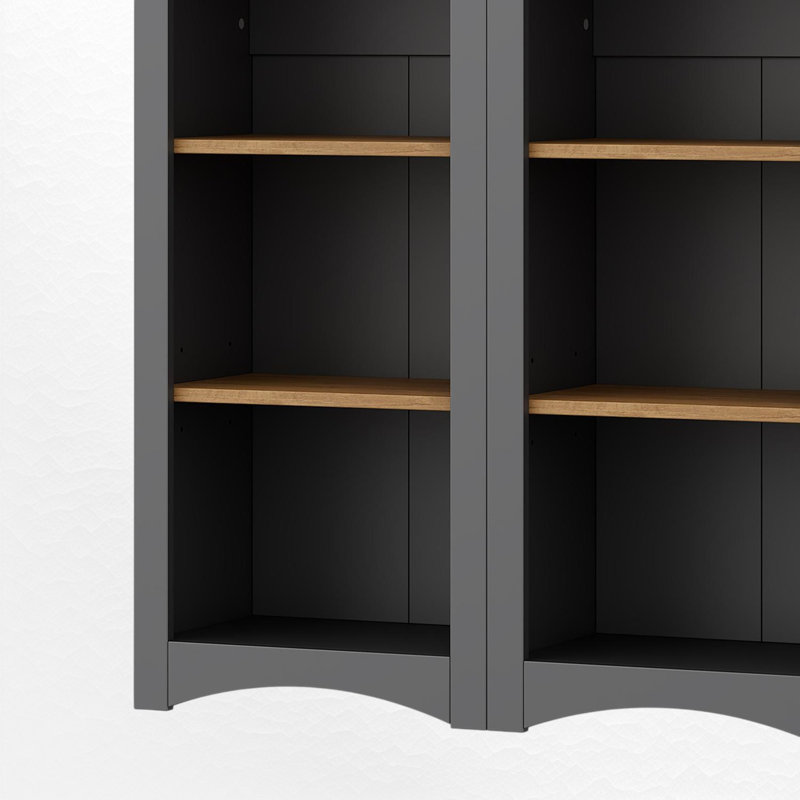 Bibliothèque autoportante à 5 niveaux, Gris