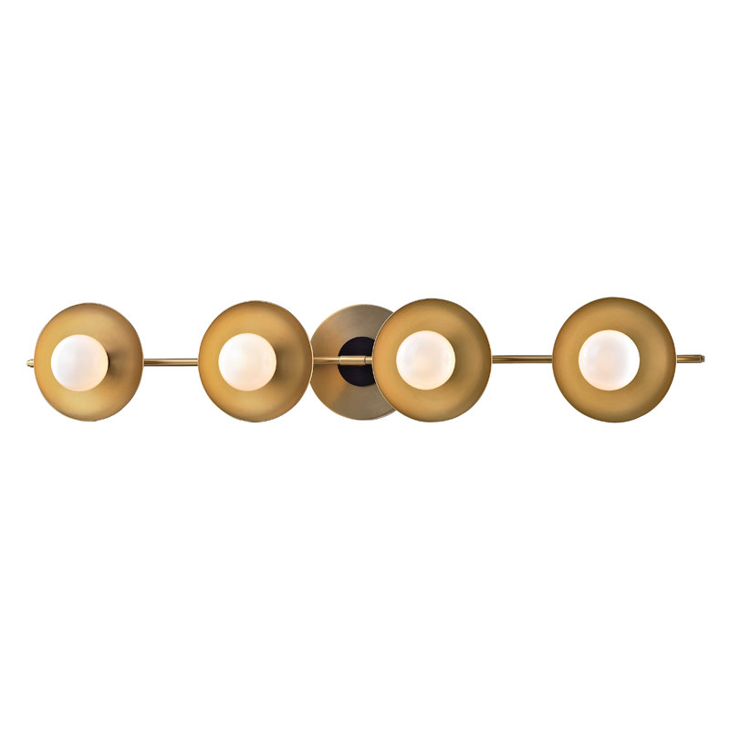 Julien 4 - Light Bath Bar, Aged Brass