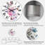 Horloge murale traditionnelle bleue et rose-1732971827