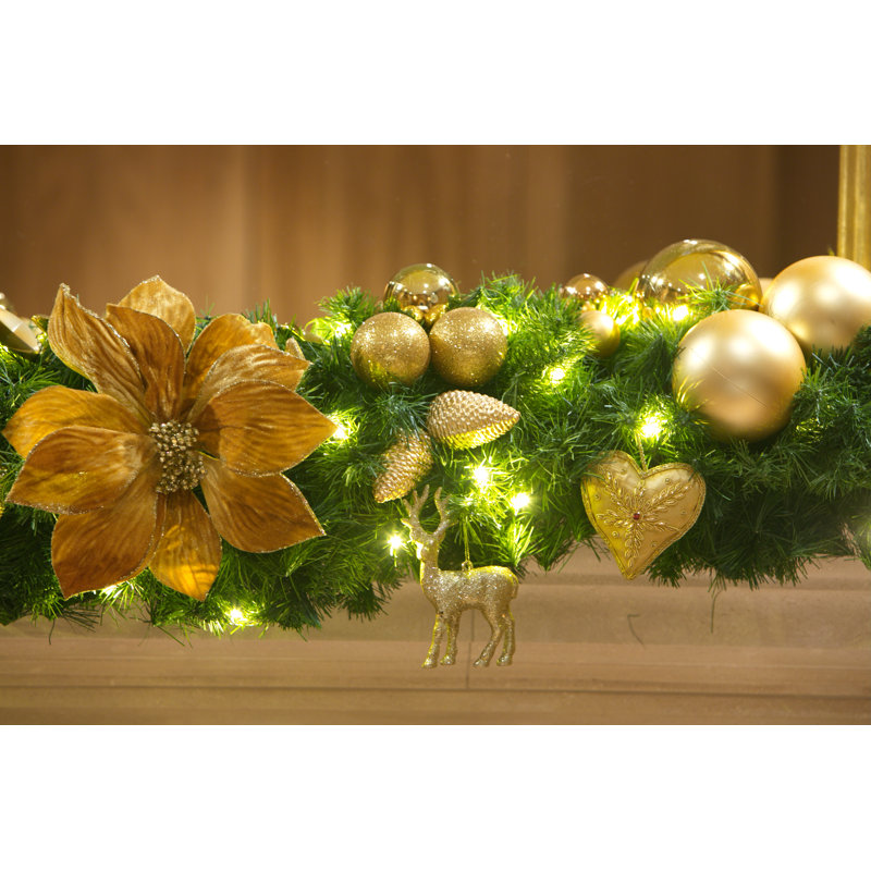 135cm Lighted Faux Pine Garland with Lights