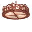 Running Horses Fan Light Fixture