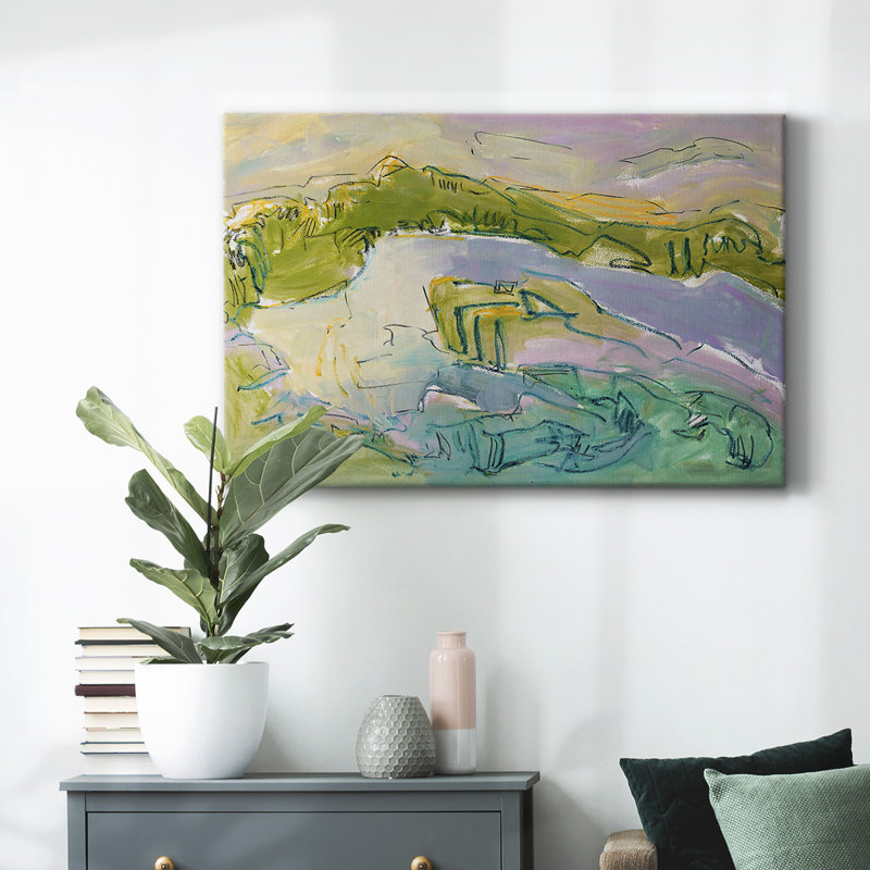 Toile tendue avec galerie Treasured Island, H 18 po x l 27 po