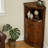 Retro Brown Solid Wood Corner cabinet