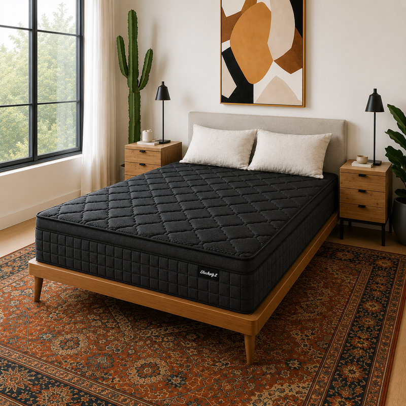 14" Medium Firm Hybrid Mattress, Memory Foam & Pocket Coils, CertiPUR-US, Full, 14"