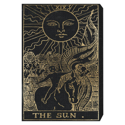 Spiritual And Religious The Sun Tarot Astrology - Wrapped Canvas Graphic Art