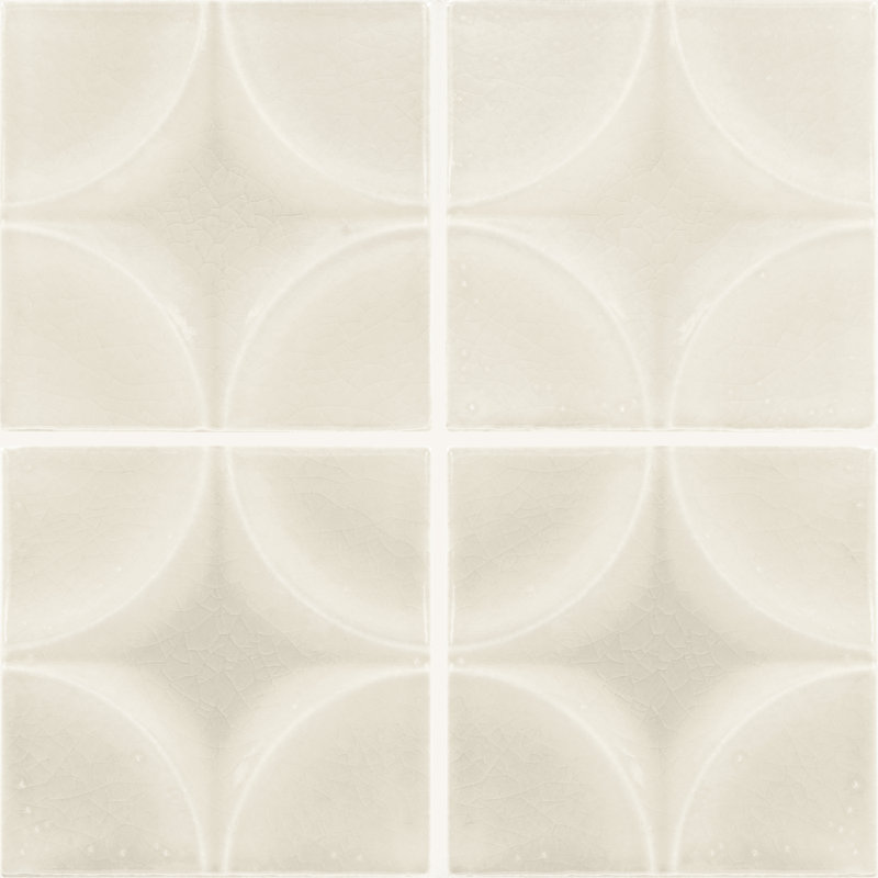 Daltile Contempee 4 x 4 Star Wall Tile (100 PCS Per Carton) (12.80 SQFT Per Carton), Jasmine