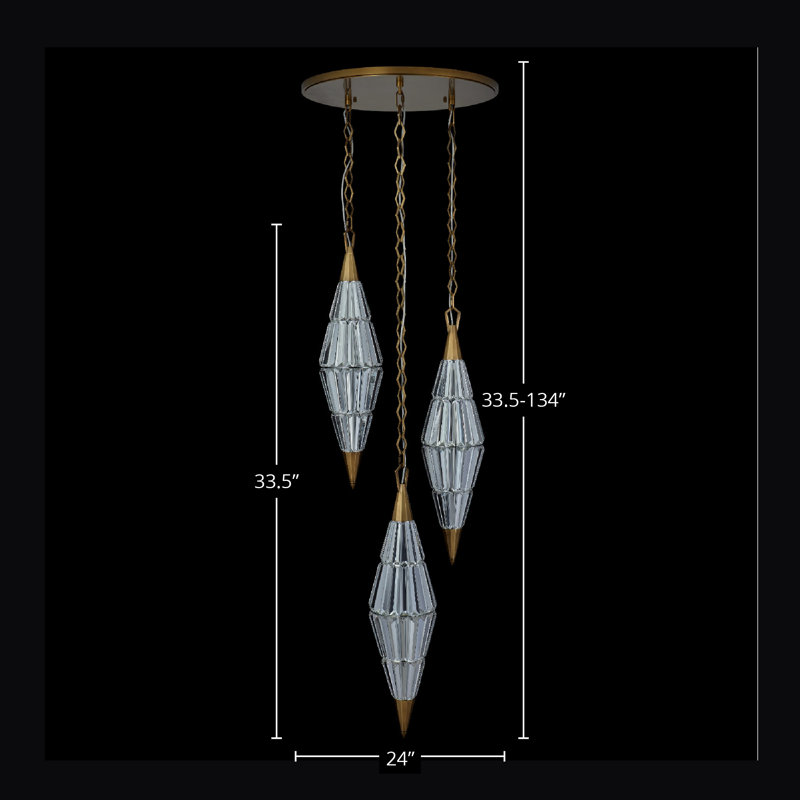 Luminaire suspendu 3 L Allungato