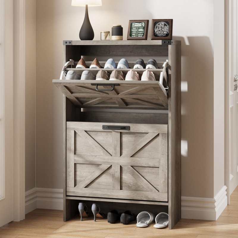 Armoire à chaussures, Gris