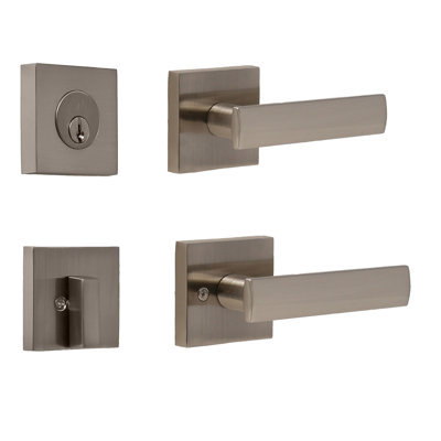 Levers With Deadbolt Reversible Entry Set
