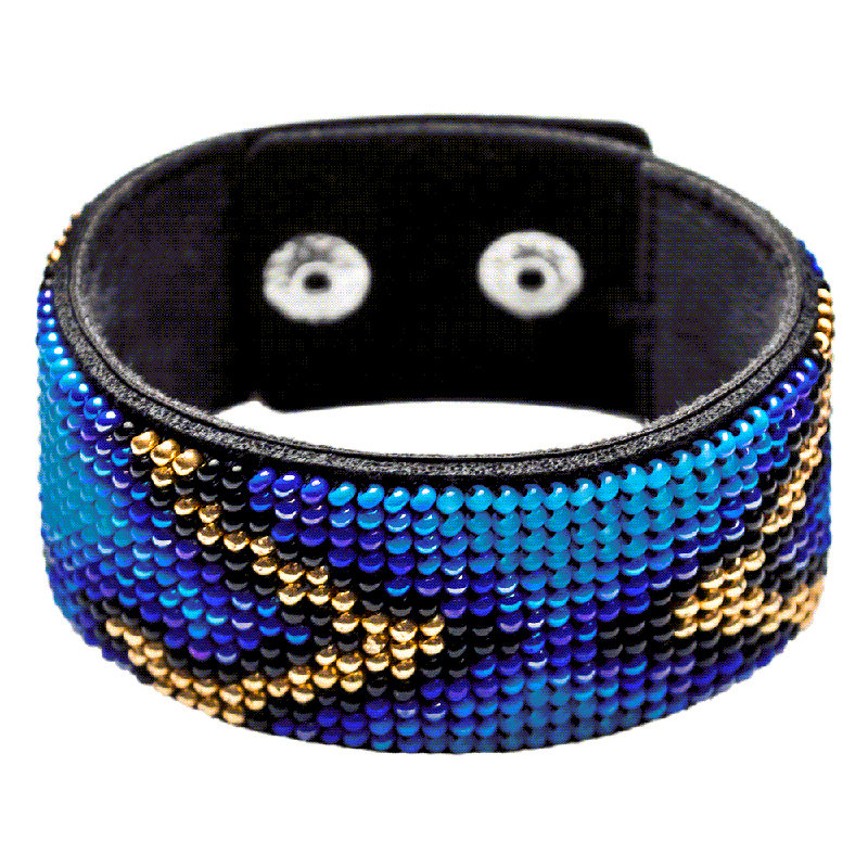 Bead embroidery kit on artificial leather FLBB-029