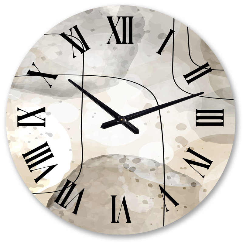 Horloge murale Mid-Century, Grand