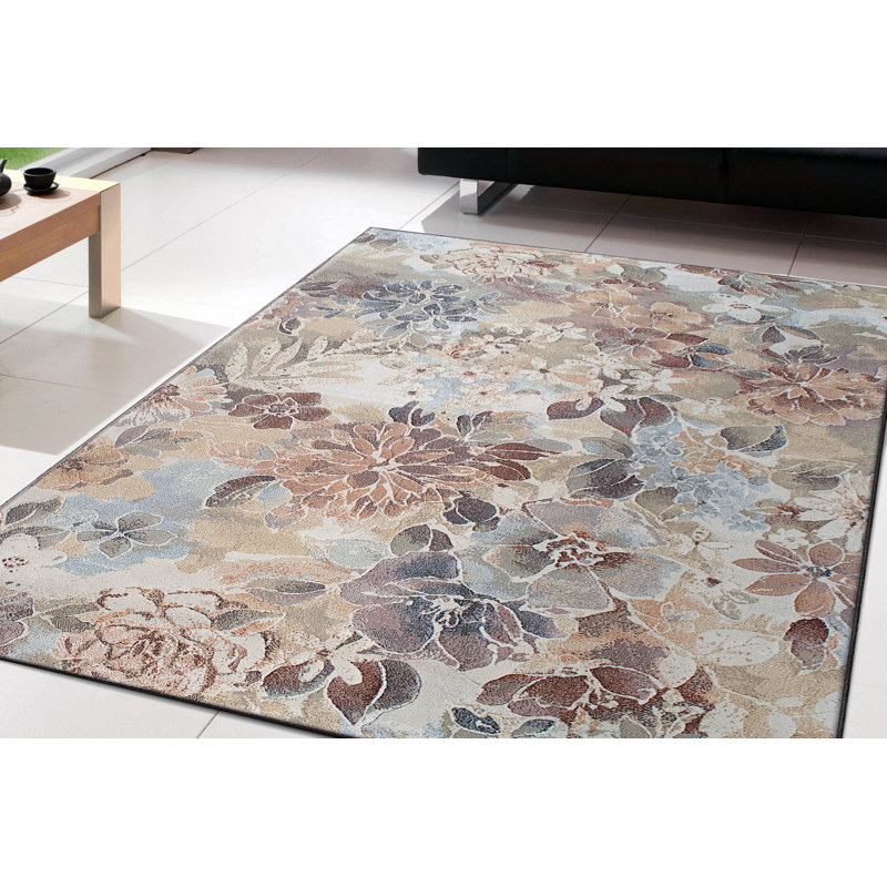 Makiver Floral Indoor Rug, Rectangle 7'10" x 10'10"
