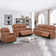 Ilkeston 3-Piece Vegan Leather Manual Reclining Living Room Set with Hidden Cupholder